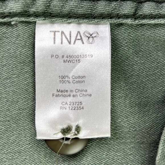 Aritzia TNA Olive Green Utility Military Shirt Jacket - Picture 10 of 13